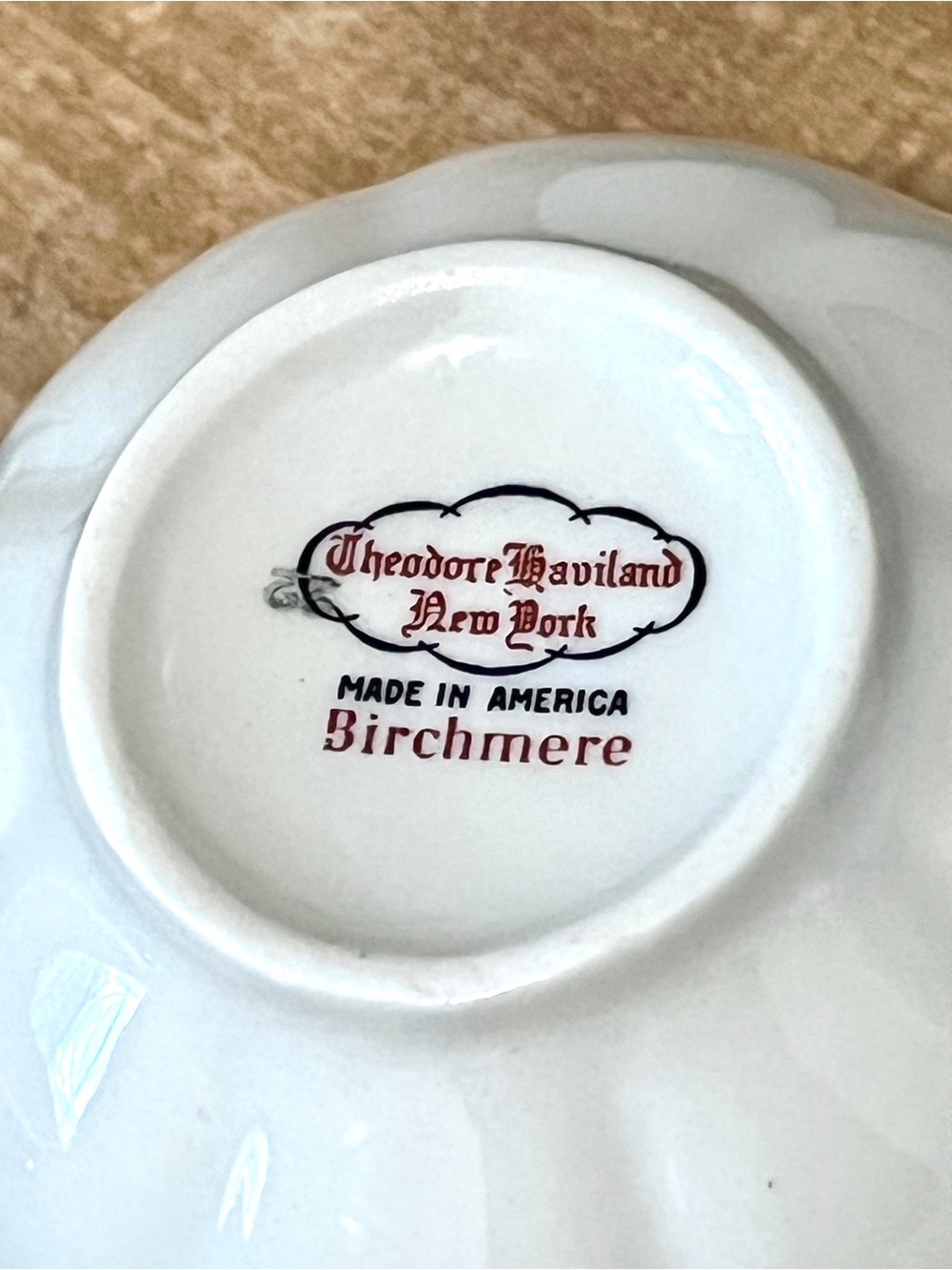 Vintage Theodore Haviland New York "Birchmere" Teacups - Set of 2 - Picture 5 of 5